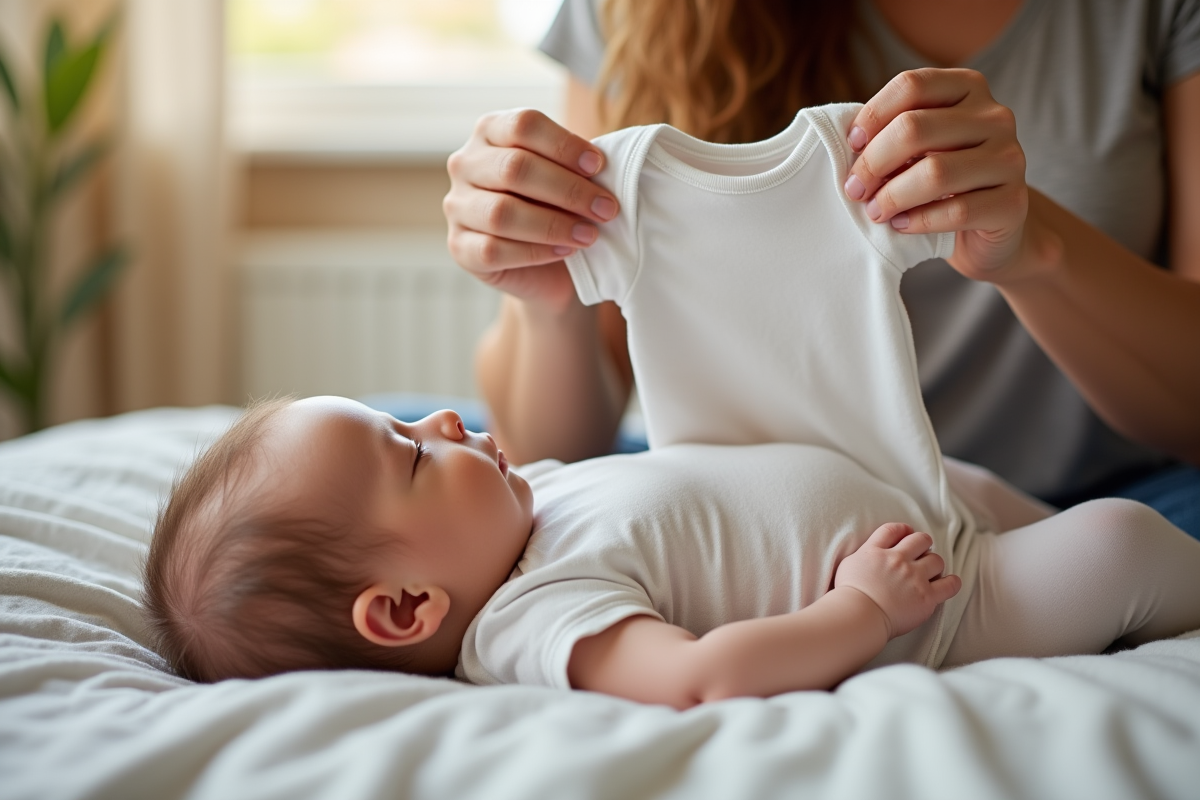 Taille de vêtements pour bébé : choisir la bonne pour un nourrisson de 1 mois