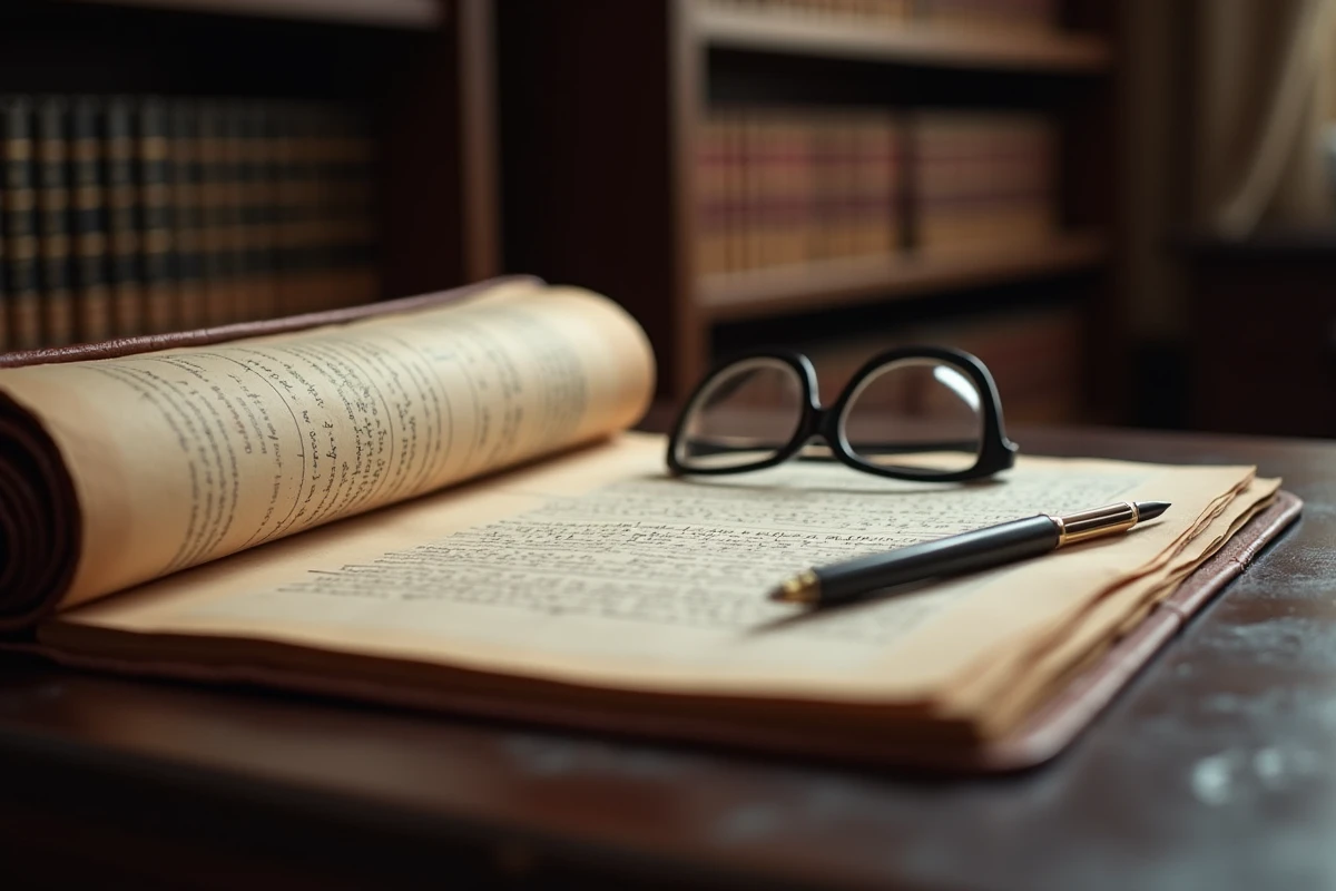 Dossier archivistique ouvert sur un bureau en bois dans un bureau administratif, symbolisant une révélation documentaire sur une personnalité publique