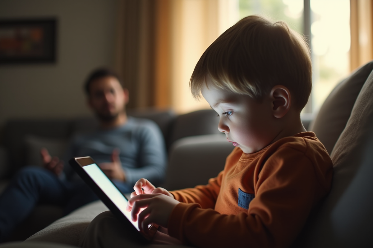 Impact du temps d’écran excessif sur le cerveau des enfants